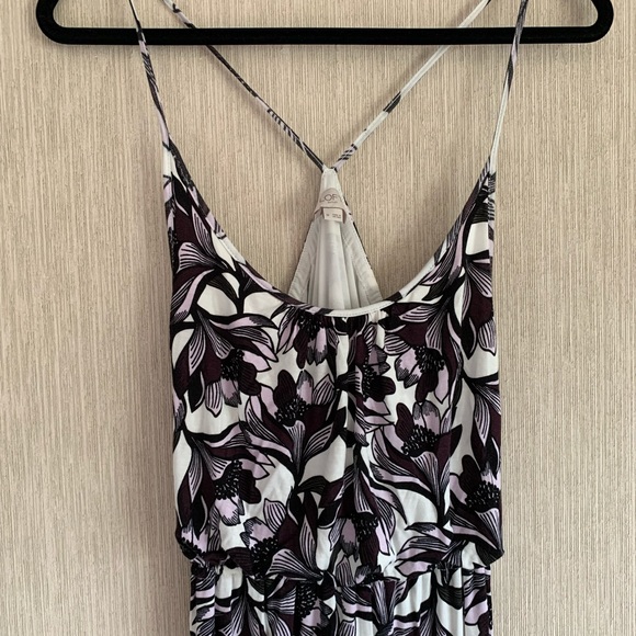 Loft Size Medium Purple & White Maxi Dress - Picture 2 of 5